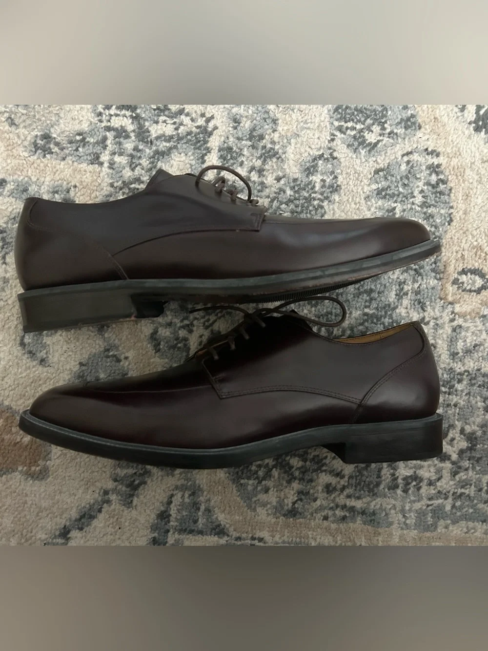 Rockport Men's Leather Derby Shoes in Dark Brown/ Cherry